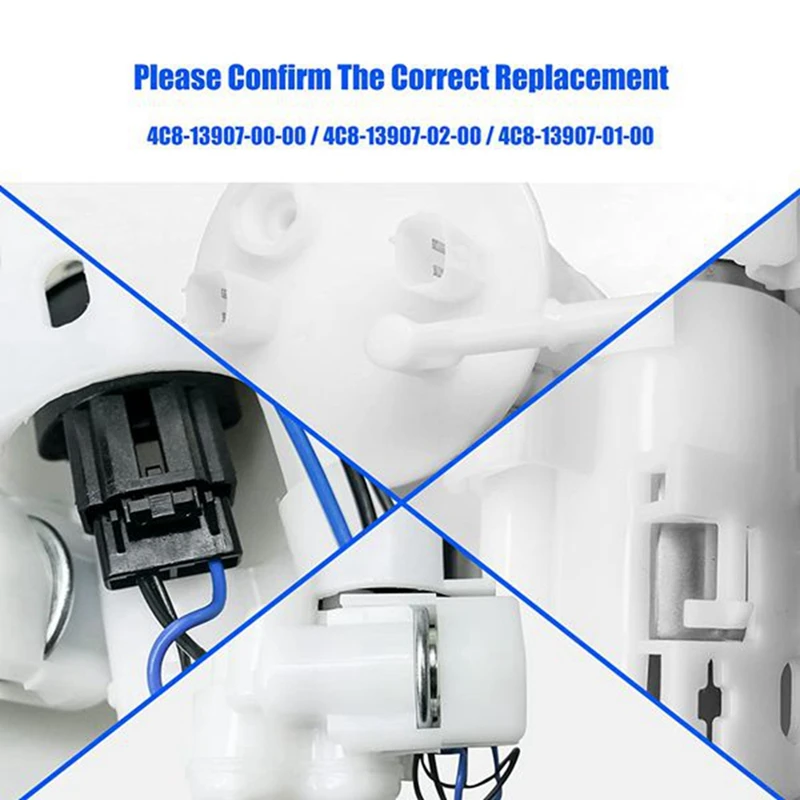 Топливный насос мотоцикла в сборе для Yamaha YZF-R1 2007-2008 YZF-R6 2008-2010 4C8-13907-01 4C8-13907-00-00 101962