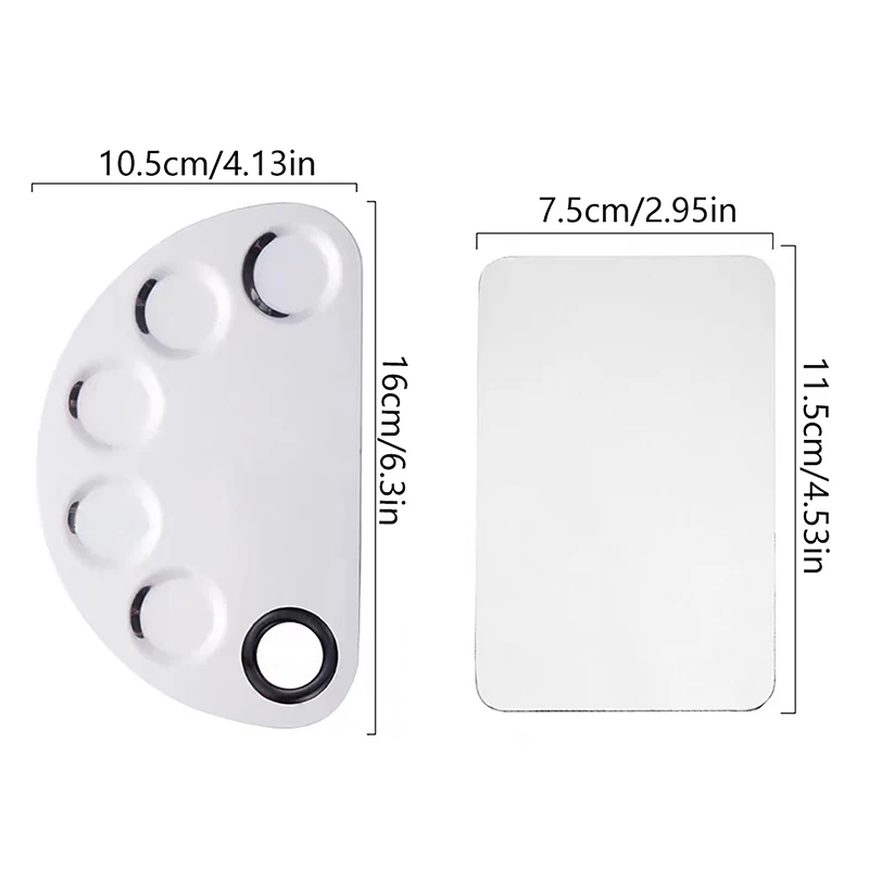 Смеситель для макияжа из нержавеющей стали пластина смешивания лака нейл-арта