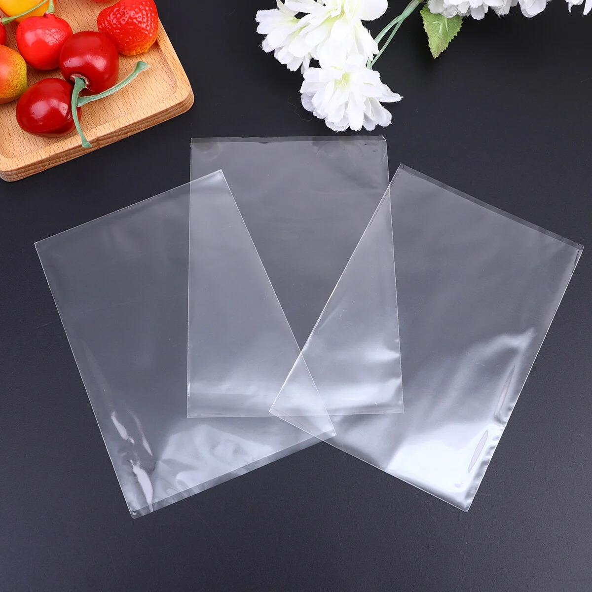 

500pcs Transparent Food Bag Cellophane Package Bag Popsicle Ice Cream Storage Bag
