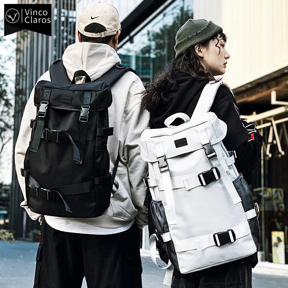 

Трендовый крутой уличный дорожный рюкзак, мужские школьные рюкзаки для подростков, рюкзак в студенческом стиле для мальчиков, мужской рюкзак
