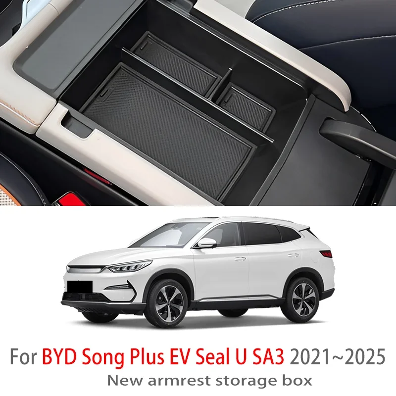 Автозапчасти для BYD Song Plus EV Seal U SA3 2021 ~ 2025 подлокотник центральной консоли