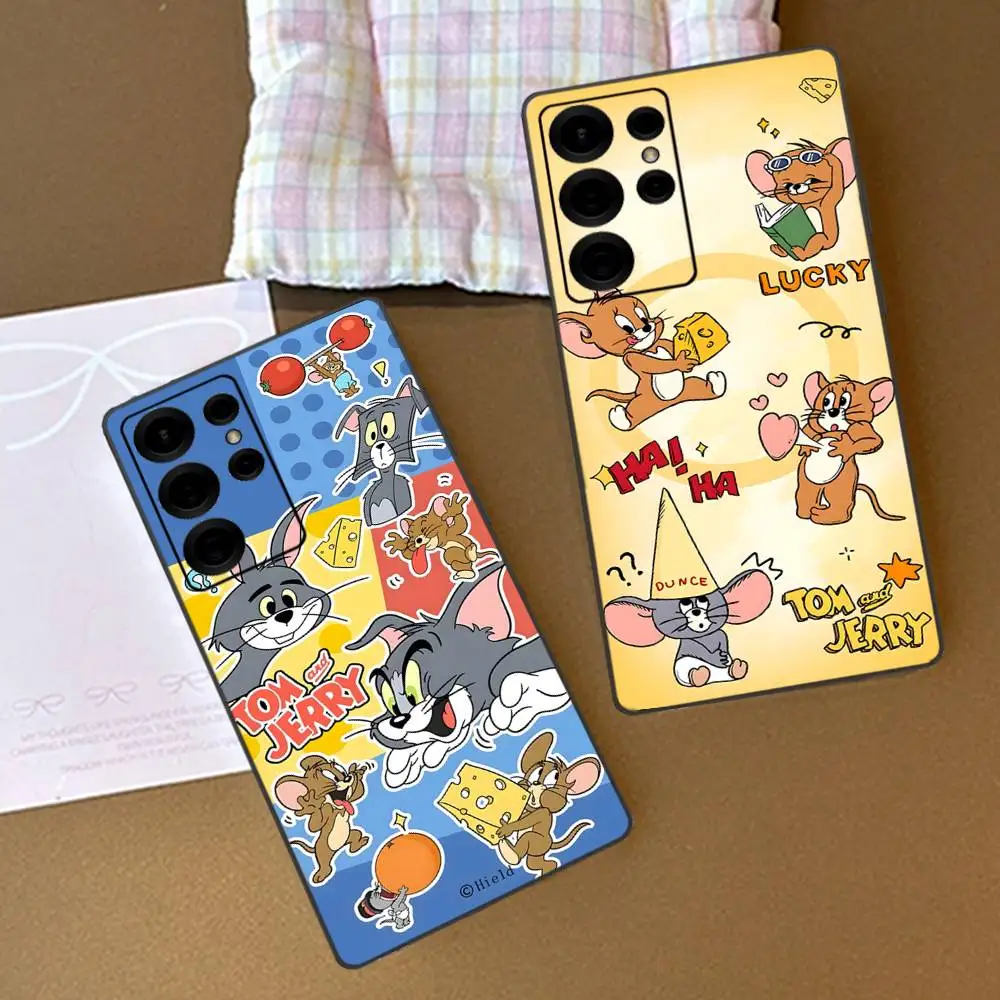 Фото Чехол с рисунком для телефона T-TomS J-JerryS для Samsung S 9, 10, 20, 21, 22, 23, 30, 23, 24 plus lite Ultra FE S10 Lite Funda №4
