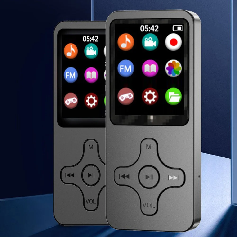 

Mini MP3 MP4 Player 1.8 inch LCD Screen Bluetooth Speaker HiFi Music Player Portable Walkman with FM Radio Recording Pen E-book