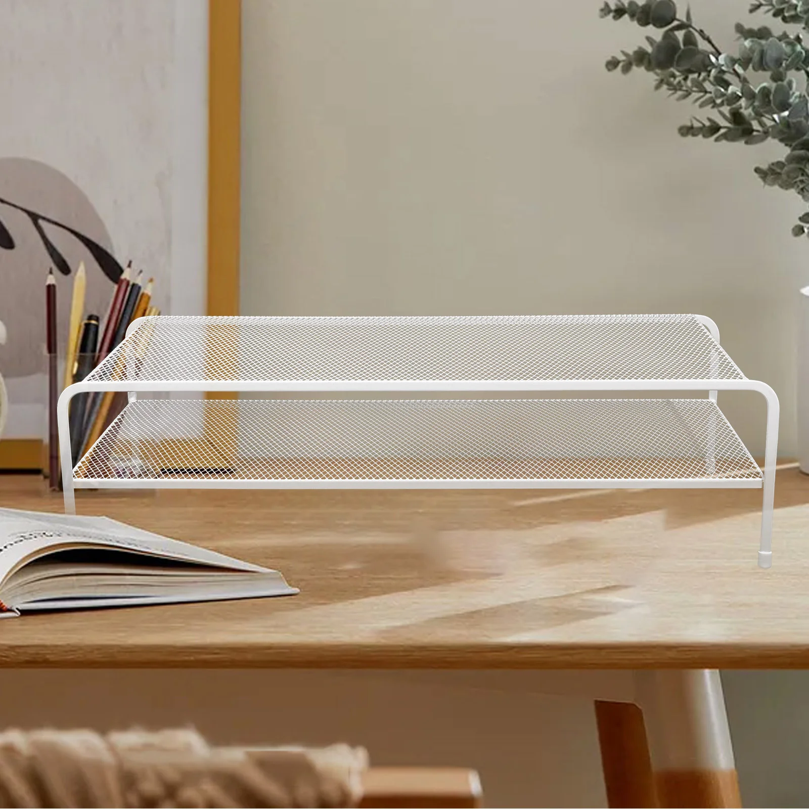 Подставка для монитора металлическая полка хранения компьютера однослойная