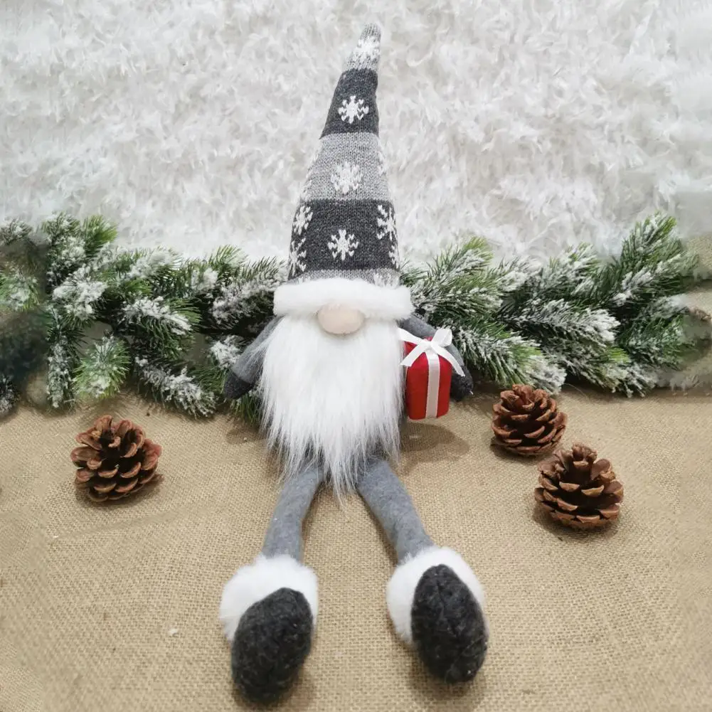 

Polyester Unique Bearded Design Gnome Toy Bright-colored Faceless Doll Ornamental for Bedroom