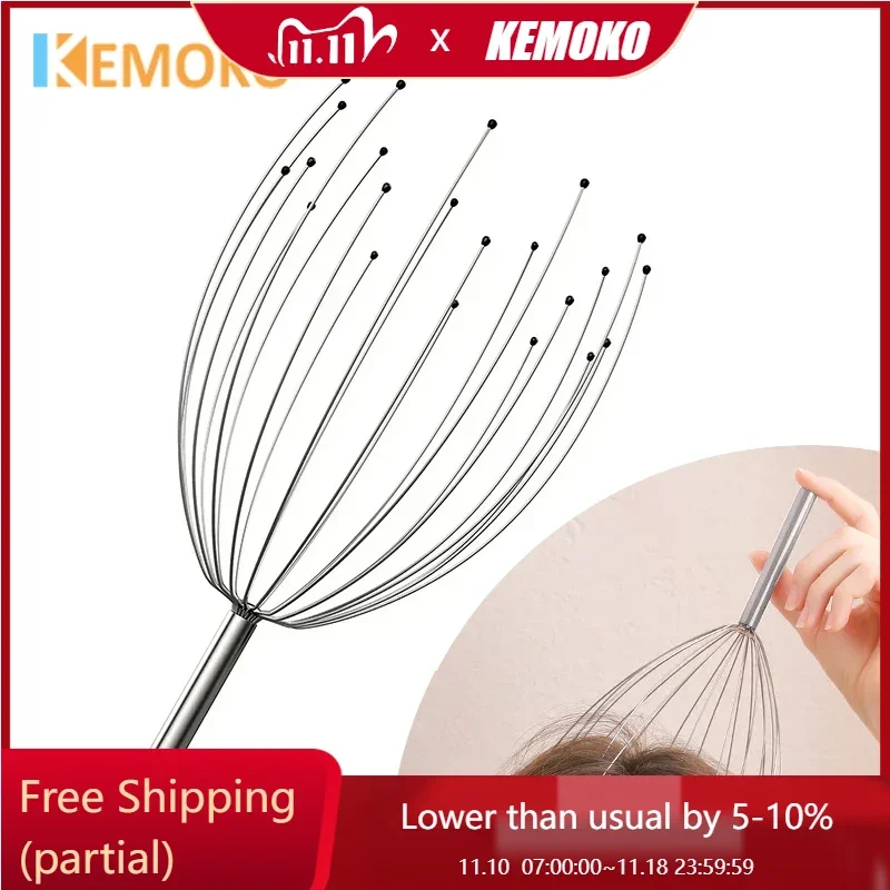 Массажер для головы с 24 пальцами чесалка осьминога Массажная домашнего