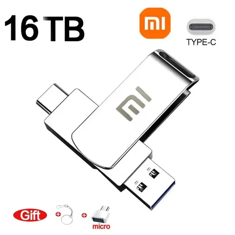 USB-флеш-накопитель Xiaomi металлический, 16 Тб, USB 3,0 Type-C