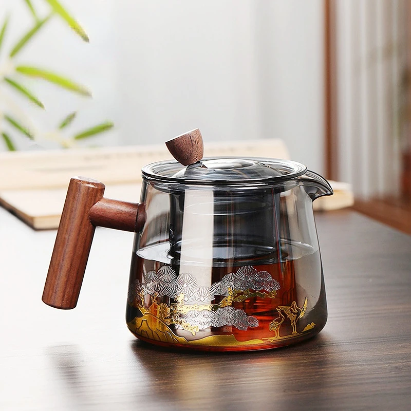 

Tea Do Fu Glass Tea Pot Herbaty Juego Service Dzbanek Te Infuser Tea Ceremony Resistant Style De Warmer Chinese Kung