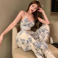 tie dye two piece set women outfits for women beach outfit 2 piece set sleeveless camisole top and wide leg pants summer pants