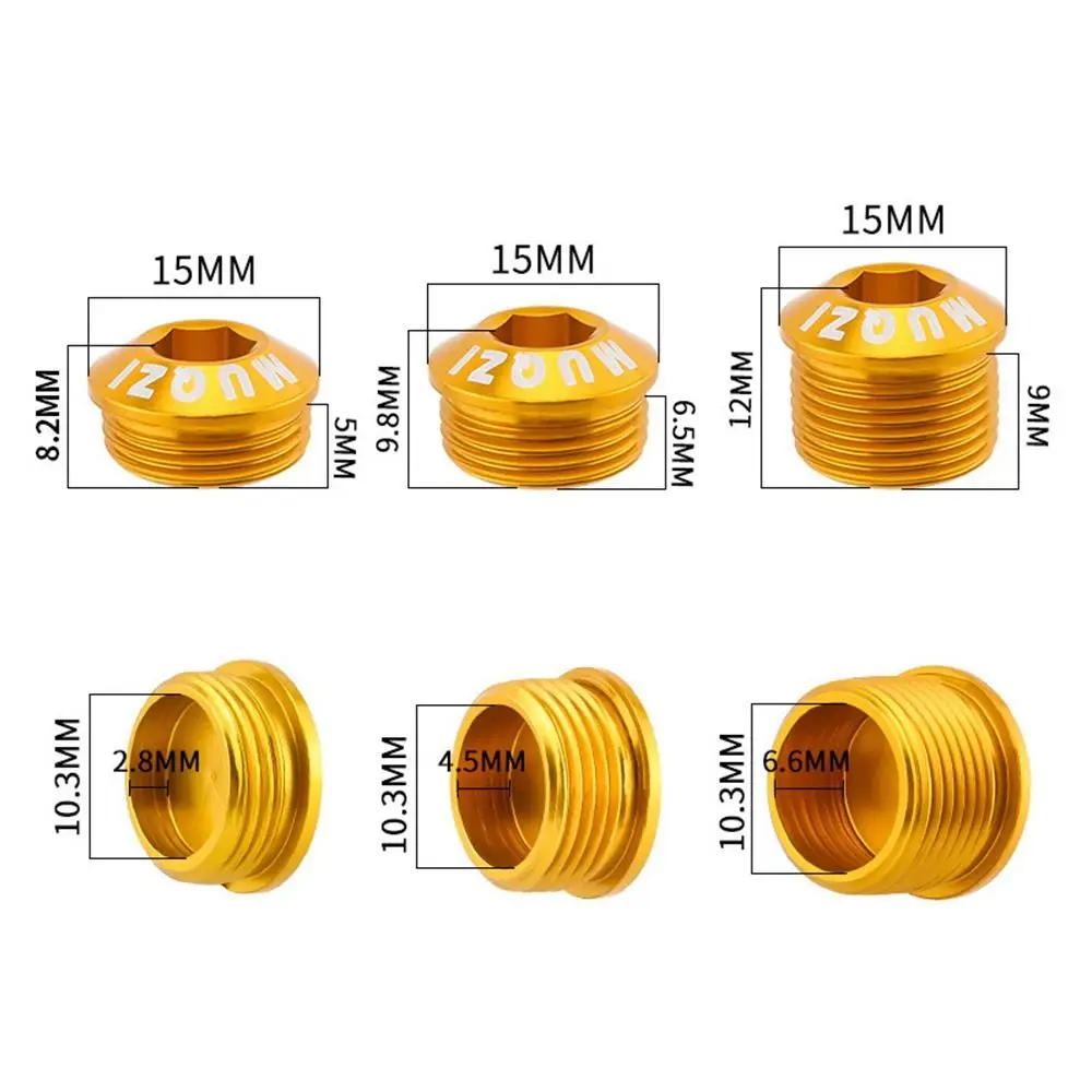 Пыленепроницаемая крышка педали велосипеда M14xP1.0 2 шт. 5/6 5/9 мм запчасти для