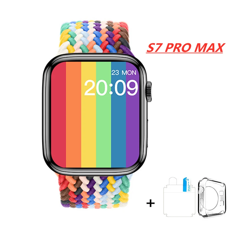 2022 Смарт-часы S7 PRO MAX Беспроводная зарядка Bluetooth звонки Мужской Женский