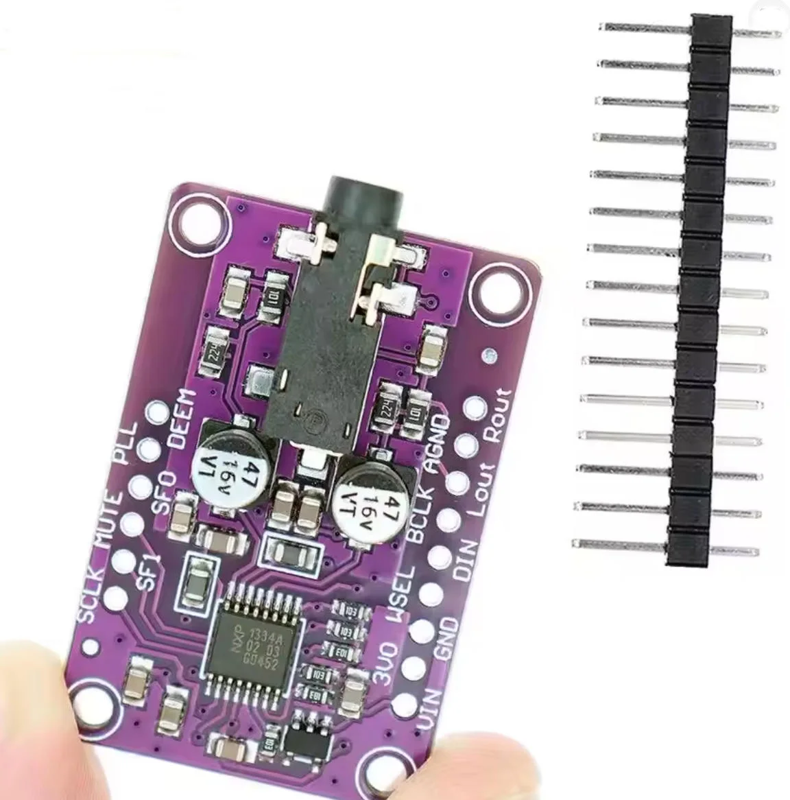 Фото Модуль ЦАП TENSTAR UDA1334A, декодер аудио I2S, стереофонический аудиодекодер для Raspberry Pi №2