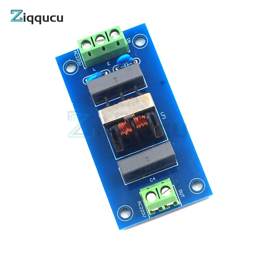 220V EMI Filter Sound Booster Filter Socket 2A EMI Filter Module Power Board Sound Lift Sharp Filter Socket Power Filter