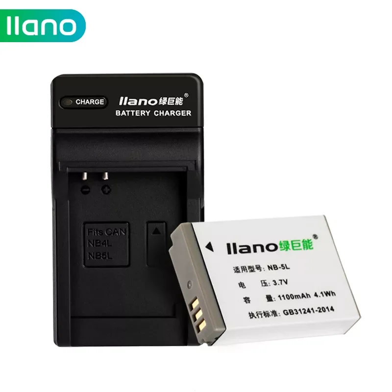 

LLANO NB-5L NB5L Camera Battery NB 5L Chager For Canon IS HS IXUS800 IS 850 860 900 950 960 970 980 S110 SX200 SX210 SX220