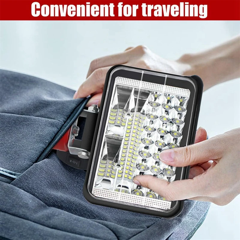 Портативный светодиодный рабочий фонарь для аккумулятора Milwaukee 12 В 7200 лм 144 Вт