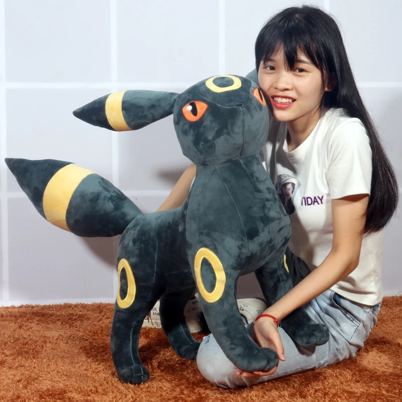 Фото 60 см Pokemon Umbreon большая плюшевая игрушка-подушка орнамент для взрослых и детей подарок на день рождения игрушка №3