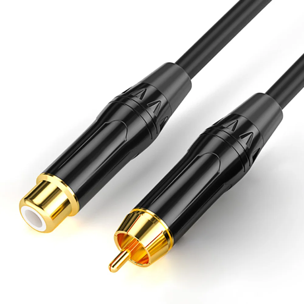 PALLTORO RCA Extension Cable RCA Male to Female Gold Plated Digital Coaxial Audio Cable for Subwoofer, Home Theater, HDTV