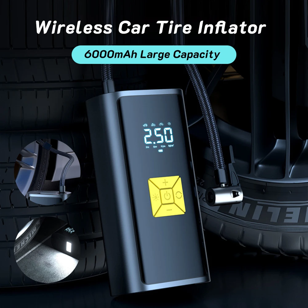 Car Inflatable Pump Accessories Car Bike Motorcycle Tyre Charge For Bmw Vw Tesla