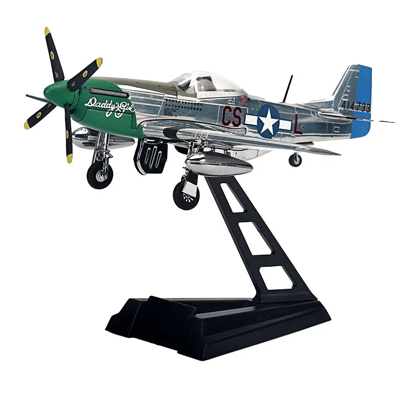

Diecast Metal Alloy 1/72 Scale P51 P-51 1944 Mustang Fighter Plane Replica Model Toy For Collections