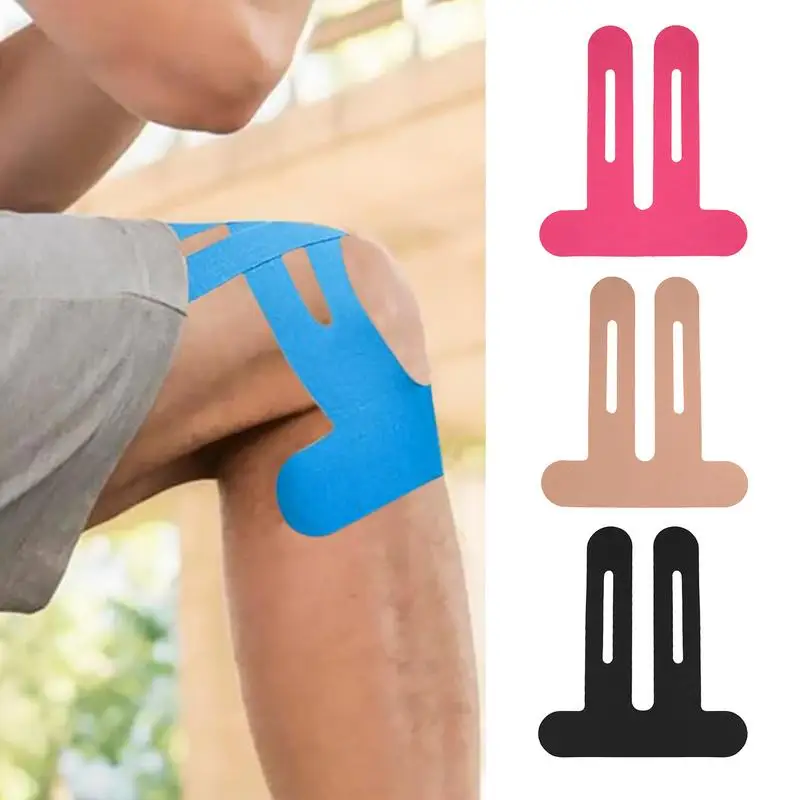 Кинезиологическая лента для коленей эластичная спортивная повязка бега