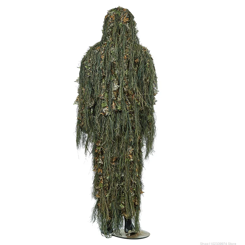 

Новый Ghillie охотничий лесной 3D бионический лист Маскировка Униформа Cs зашифрованный Камуфляжный костюм набор армейский Военный Тактический