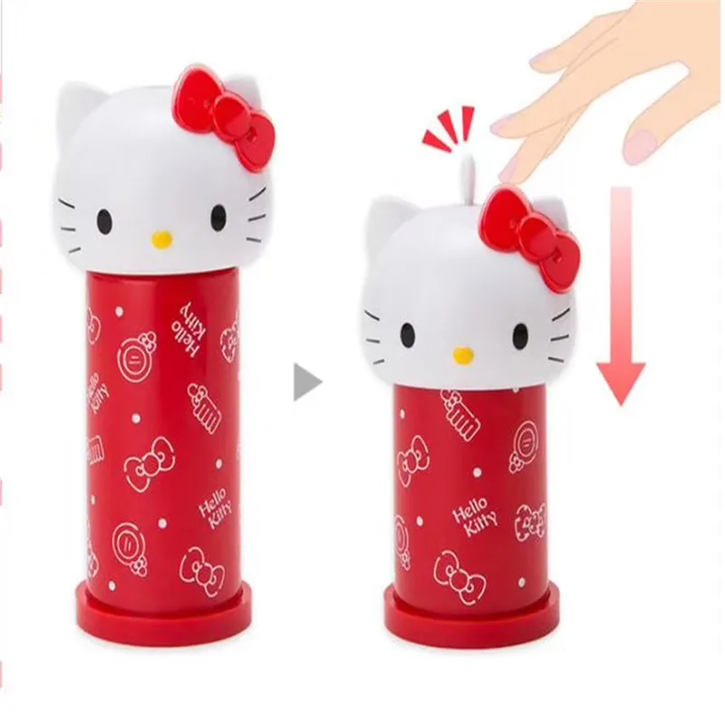 Kawaii Sanriod My Melody Cinnamorol мультяшный автоматический выдвижной ватный тампон коробка