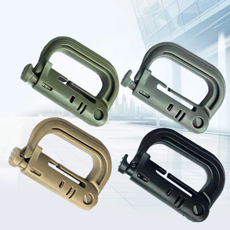 

1Pcs/lot D Locking Ring Plastic Clip Snap Type Ring Buckle Carabiner Keychain ITW Fastener Bag Buckle