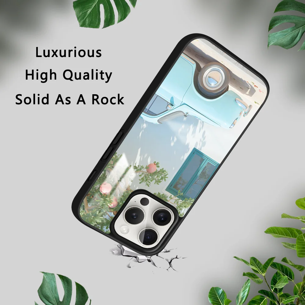 Винтажный автомобильный чехол для телефона A-AIGC iPhone 16 15 14 13 12 11 Pro Xs Max Mini Plus Celulares Hard