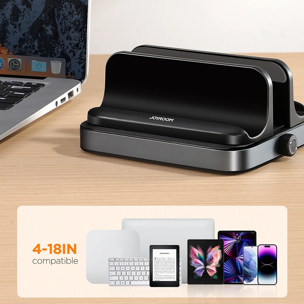 Вертикальная подставка для ноутбука, держатель для телефона, регулируемая настольная подставка, держатель, алюминиевая Нескользящая подставка для ноутбука для IPhone MacBook