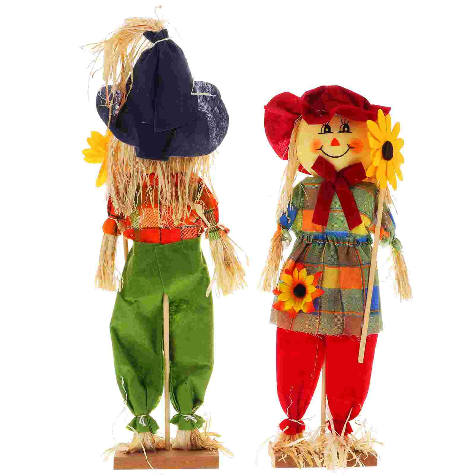 

Halloween Scarecrow Ornaments Adorable Scarecrow Decors for Garden Party Decoration Yard Lawn Signs Scene Layout Ornament