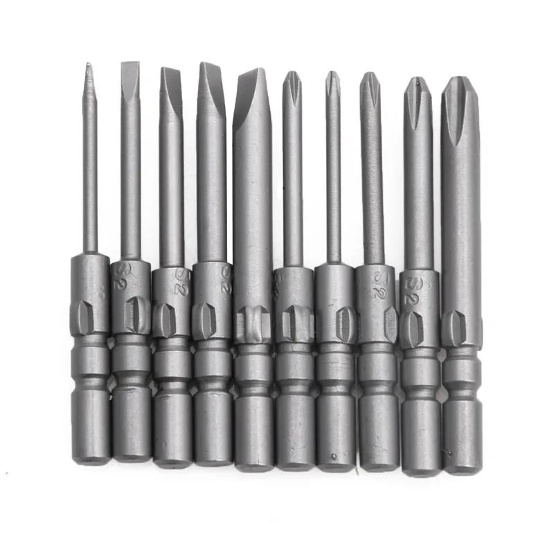 

10Pcs Magnetic Screwdriver Bits Kit for Dc Powered Electric 40mm Screwdriver 800