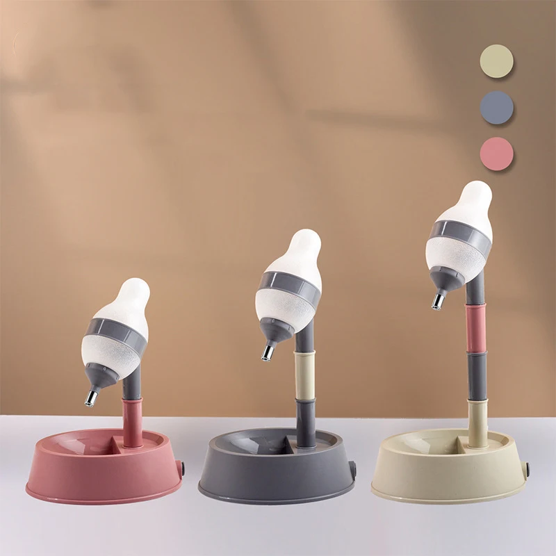 Миска для собак регулируемая не намокаемый дозатор воды кормления кошек и щенков