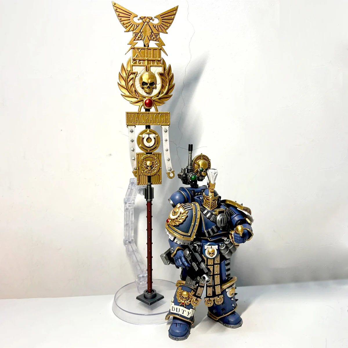 Фото JOYTOY Warhammer 30K экшн-фигурка 1/18 Ultramarines Remus Ventanus аниме фигурка с шарнирными суставами модель коллекция игрушек №3