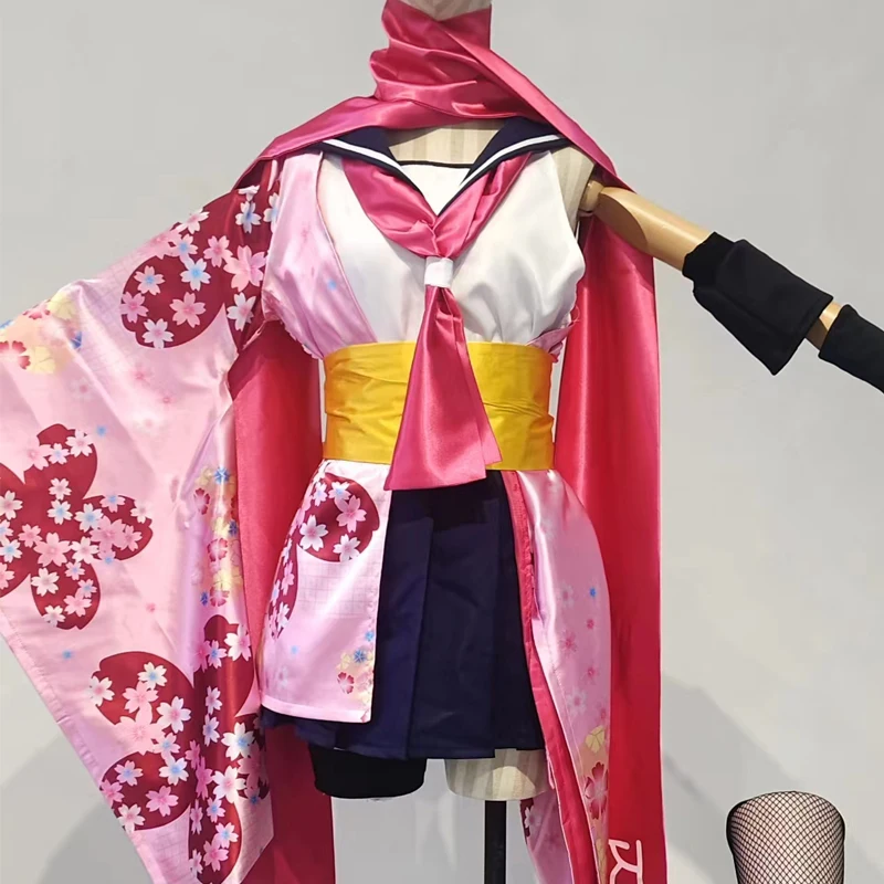 Синий архив ночь ведьмы потому что Куда Изуна косплей сто призраков Сакура