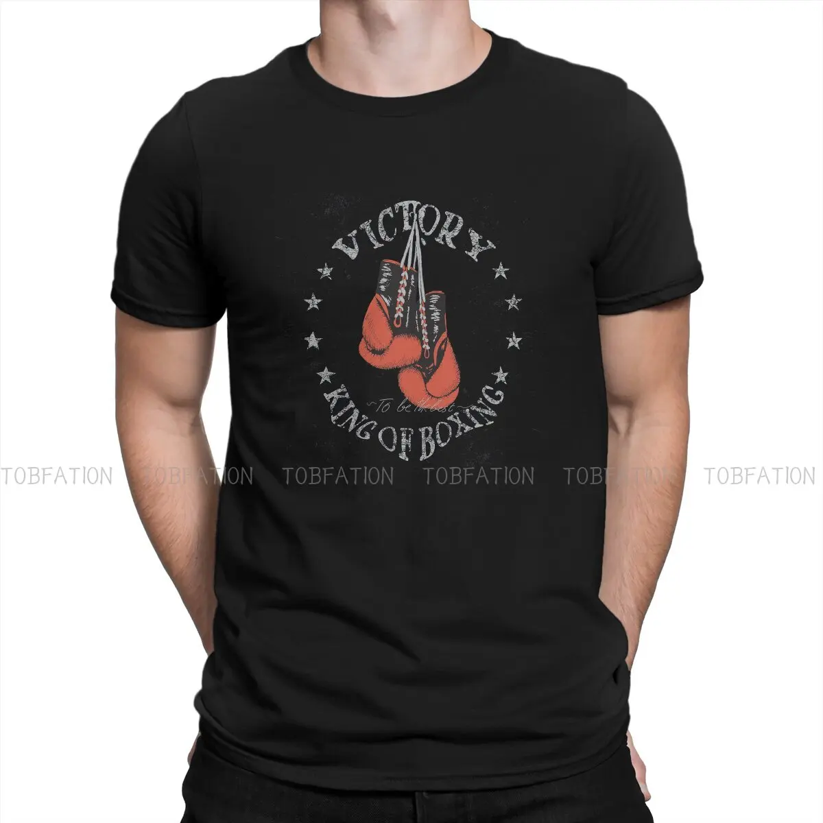 

Boxing Gloves Hip Hop TShirt Judo A Competitive Sport In Which Two Men Fight Hand To Hand Style Streetwear Leisure T Shirt Men