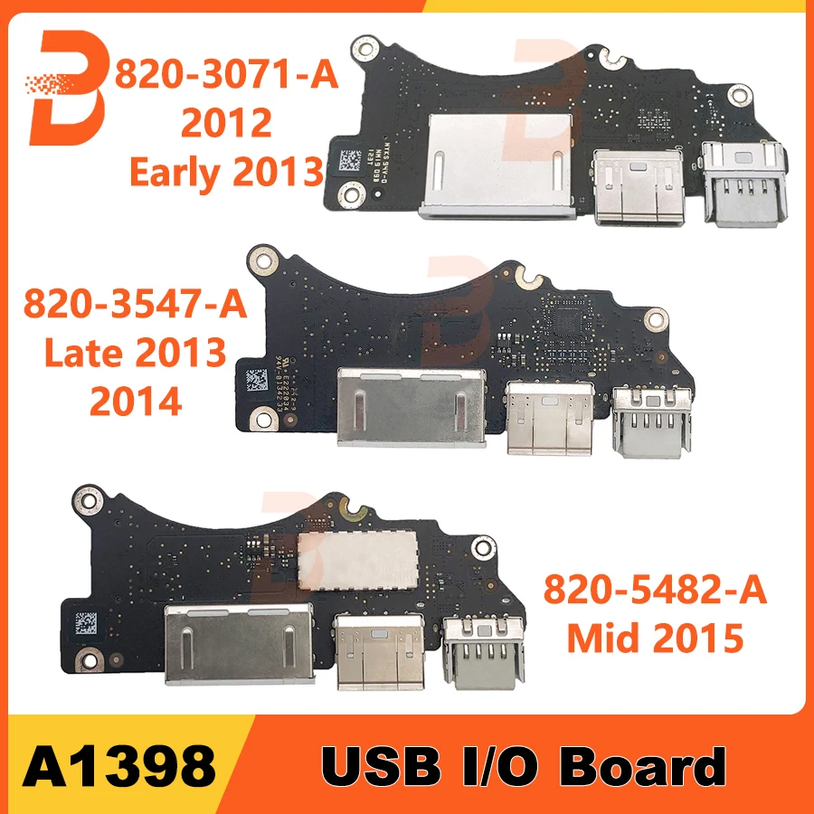 

Оригинальный ноутбук I/O USB HDMI SD кардридер плата для MacBook Pro Retina 15 "A1398 Usb плата 2012 2013 2014 2015 года