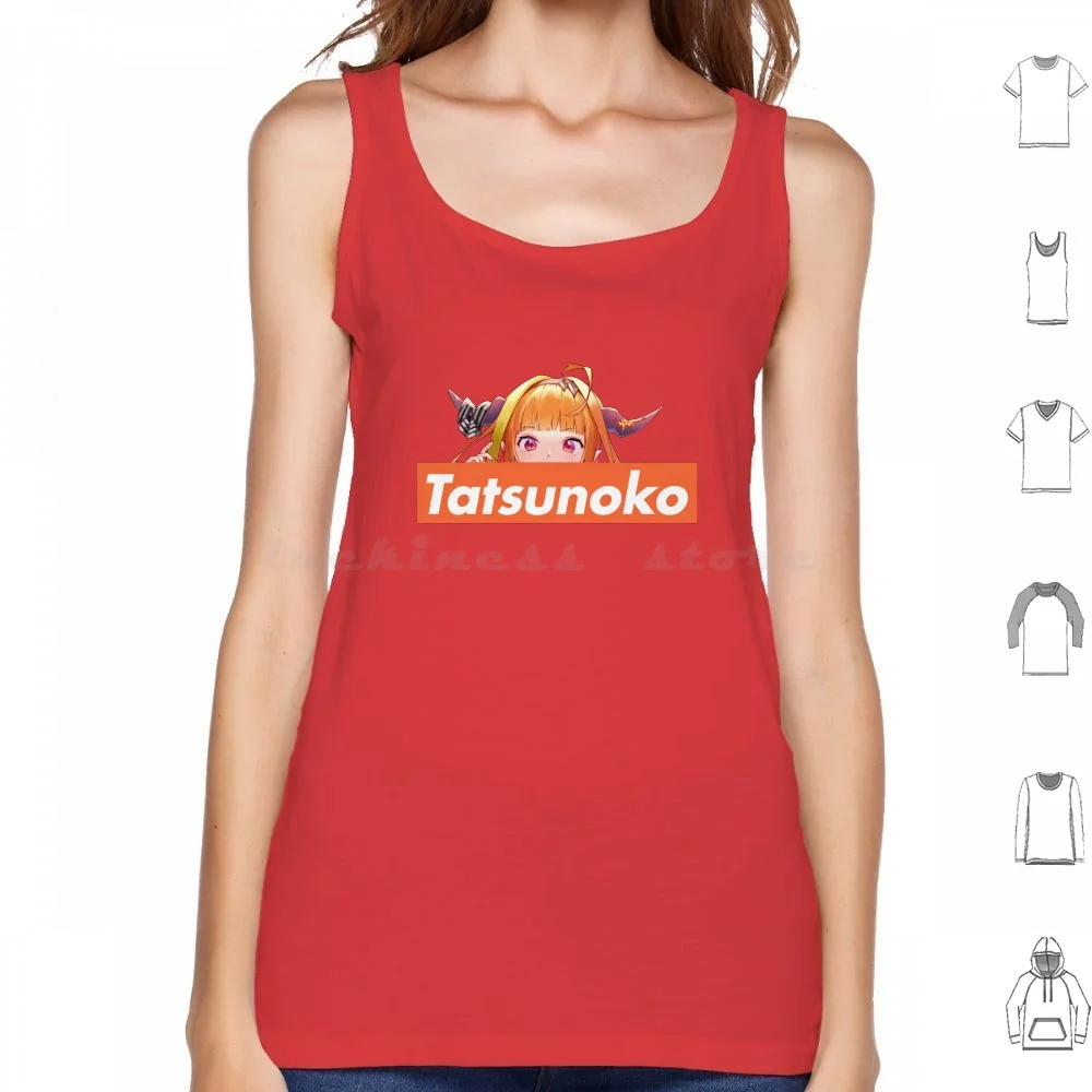 

Kiryu Coco Fan Club-Tatsunoko. Hololive холомит Дракон Девушка топы жилет без рукавов Kiryu Coco Kiryucoco Коко Kiryu