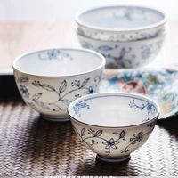 grass series rice bowl japanese ceramic tableware porcelain soup bowl dinner set plates and dishes kitchen accessories