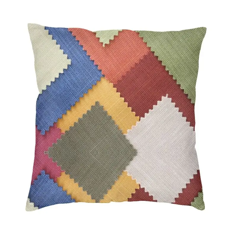 

Colorful Classic Bandana Style Cushion Cover 40x40cm Velvet Nordic Pillow Home Decoration