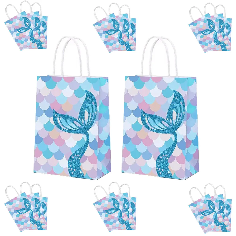 

Birthday Party Decoration Disposable Tableware Set Baby Gift Giving Wedding Girl Likes Mermaid Gift Bag Dinner Plate Cup Napkin