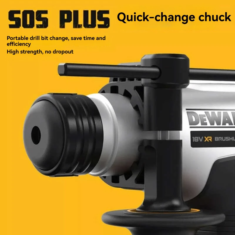 Фото DEWALT DCH172 Бесщеточная 20 В Портативная ударная дрель Амортизирующая конструкция 16 мм ATOMIC Компактная дрель Электроинструменты №4