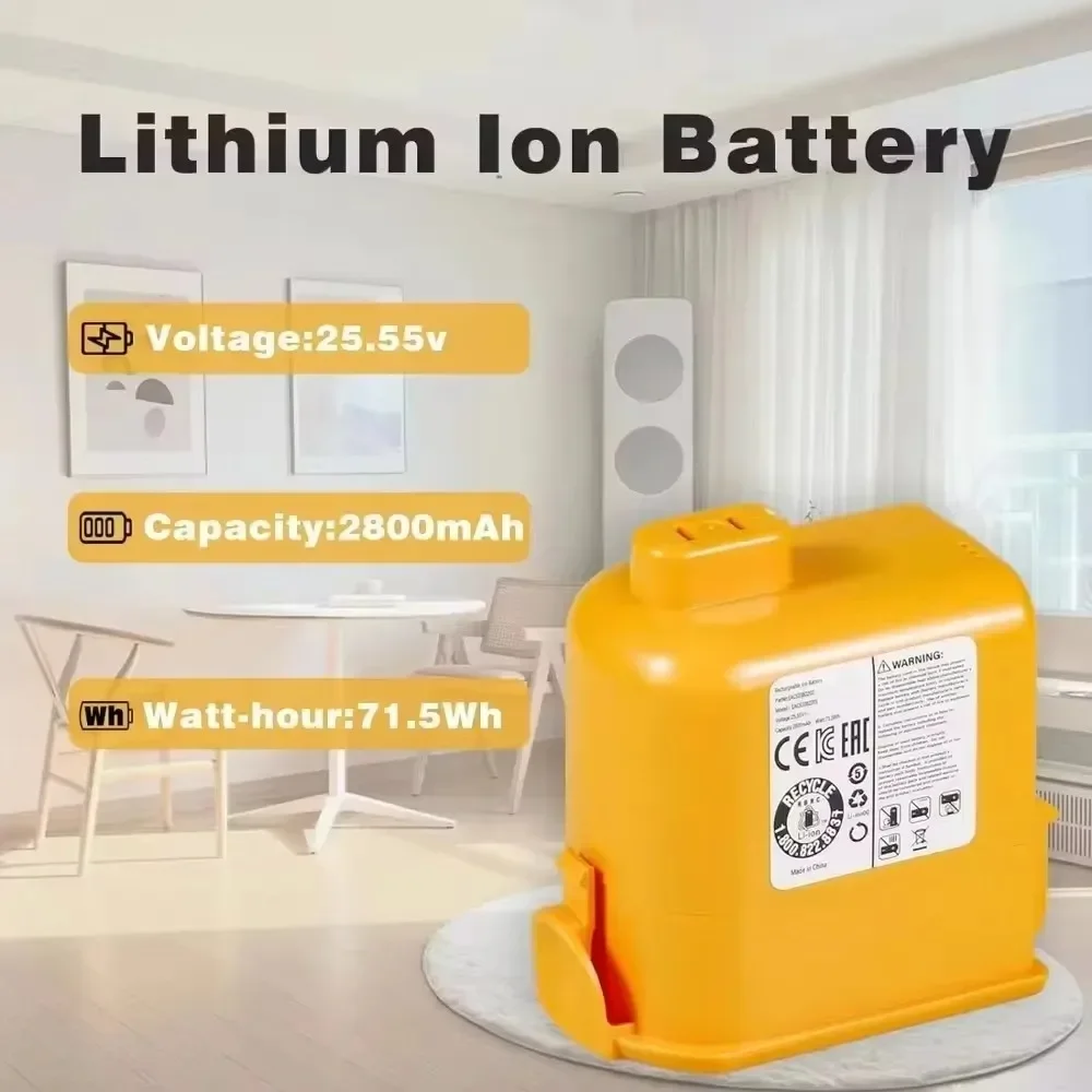 Литий-ионный аккумулятор для беспроводного пылесоса LG Cordzero A9 Plus A9MASTER2X A9MULT12X A9PETNBED