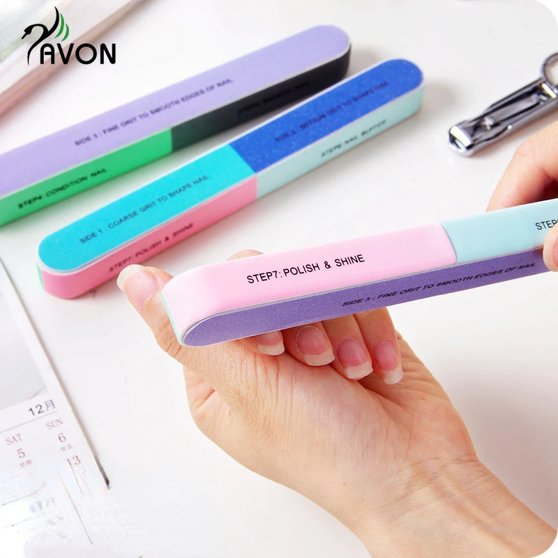 

5Pcs/lot Acrylic Nail File Buffer Set Nail Sanding File Block 7 Side Professional Nail Buffer Makeup Portable Manicure Nail Tool