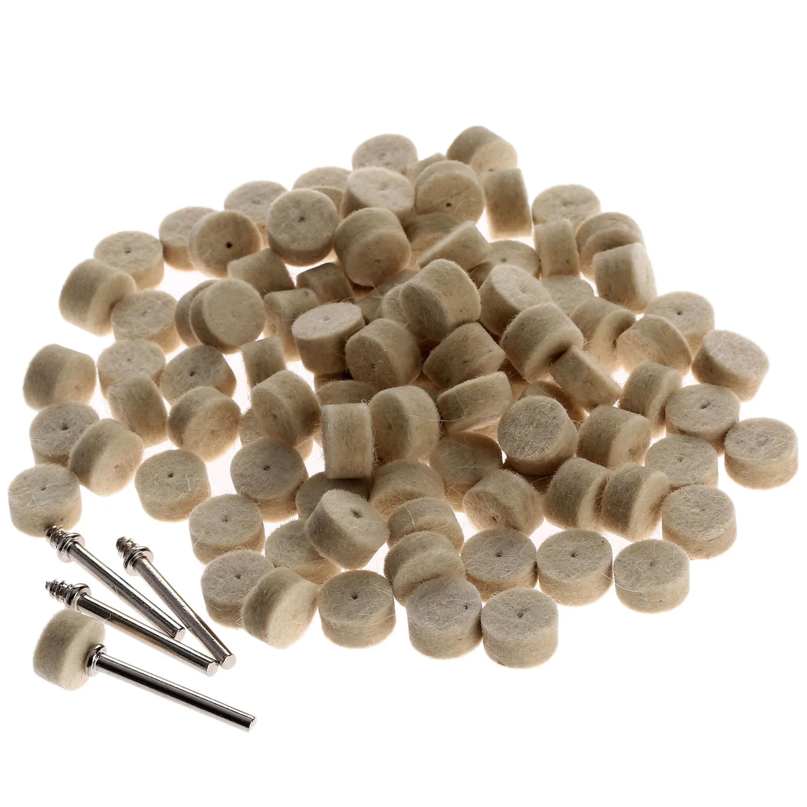 

Насадки для полировки DRELD, шерстяной войлок, 100 шт.