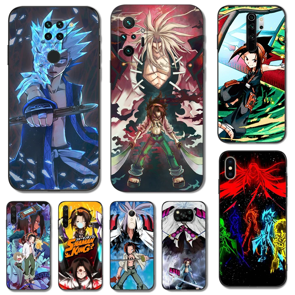 Черный чехол из ТПУ для Xiaomi Redmi 9T Note 9T Note 10 8 8T 7 5G 4G Pro 10S Shaman King