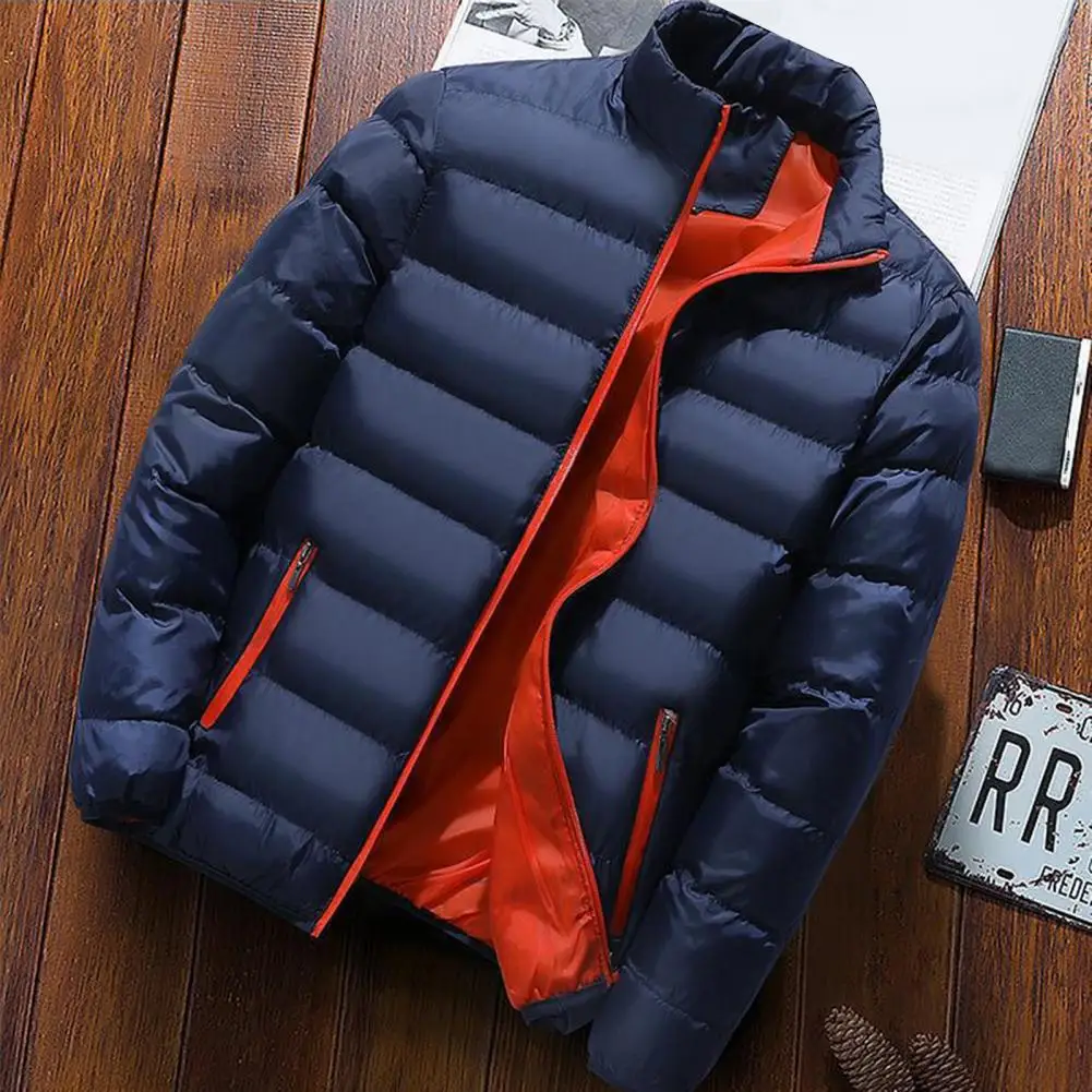 Popular Men Coat Long Sleeve Male Warm Pockets Jacket Coat  Autumn Winter Men Jacket for Daily Wear