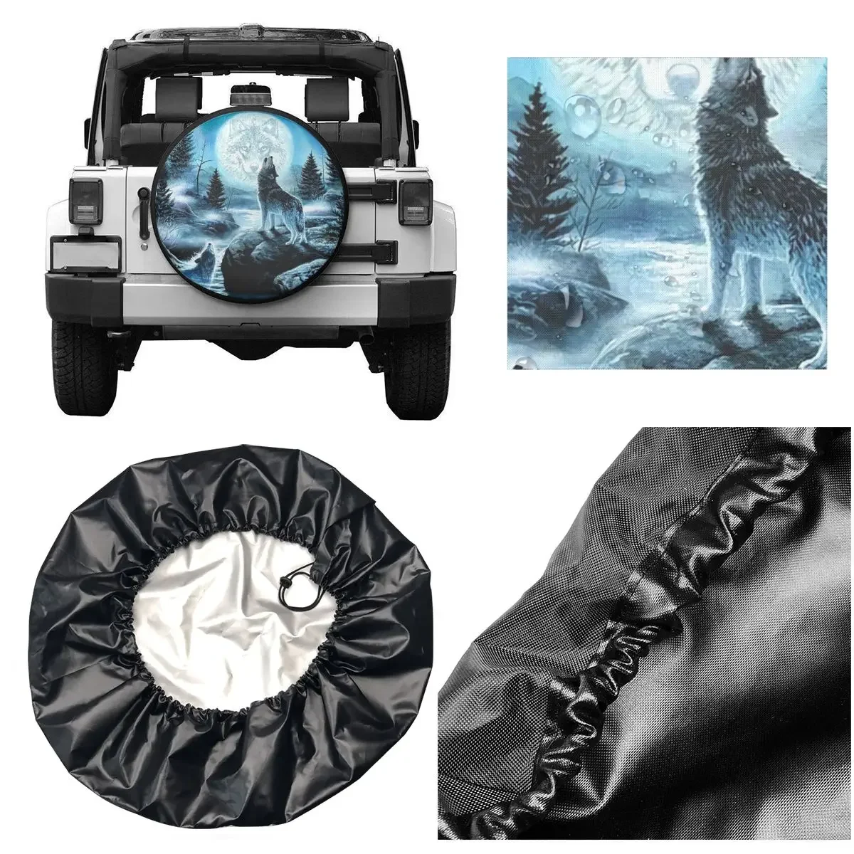 Таможенное недовольство запасной колпачок шины Wolf для Jeep Honda Animal автомобиль