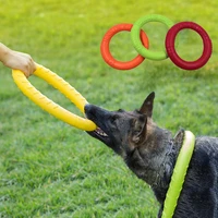 dog toys flying discs eva dog training ring puller resistant bite floating toy puppy outdoor interactive ring toy pet products