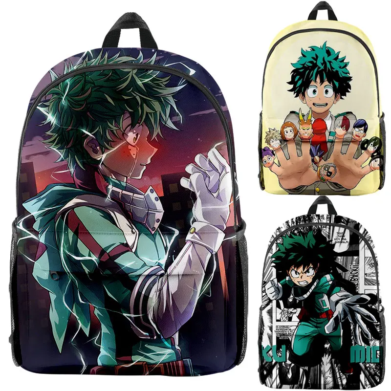 

Boys Girls My Hero Academia 3D Print Backpacks Students Cartoon Anime School Bags Kids Bookbag Children Backpacks Gifts Mochilas
