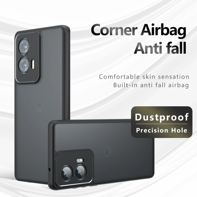 Матовый чехол для Motorola MOTO G85 S50 Neo Edge 50 Fusion X50Ultra прозрачный армированный Edge50 Pro 5G